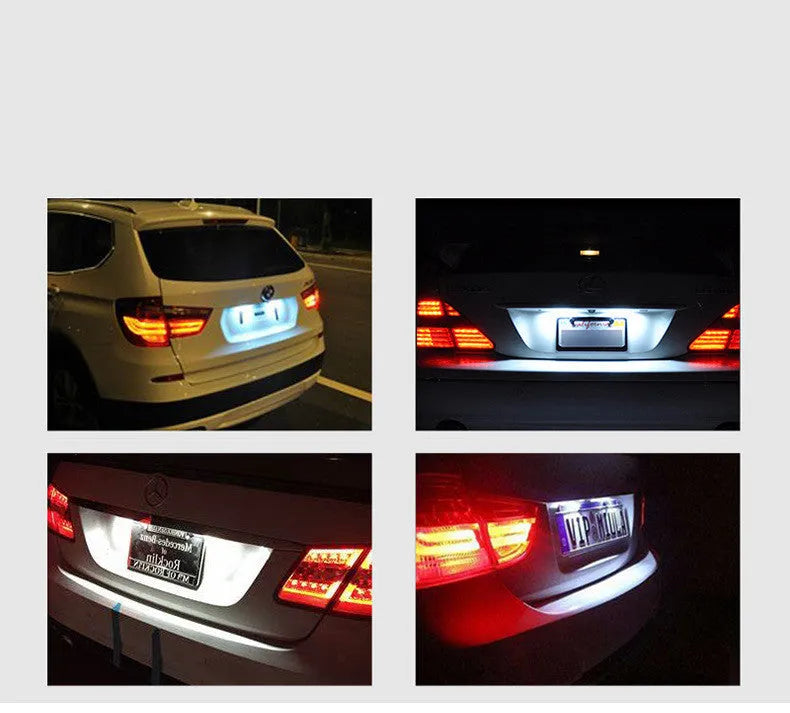 Cool white LED license plate light unit for Honda Civic with plastic housing