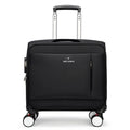 18-inch black Oxford cloth business suitcase with universal wheels for travel