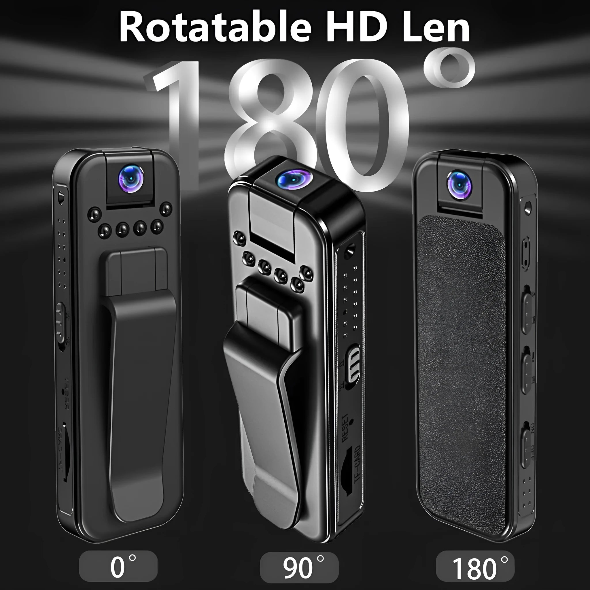 L7 home security camera with WiFi, HD recording and infrared night vision capability