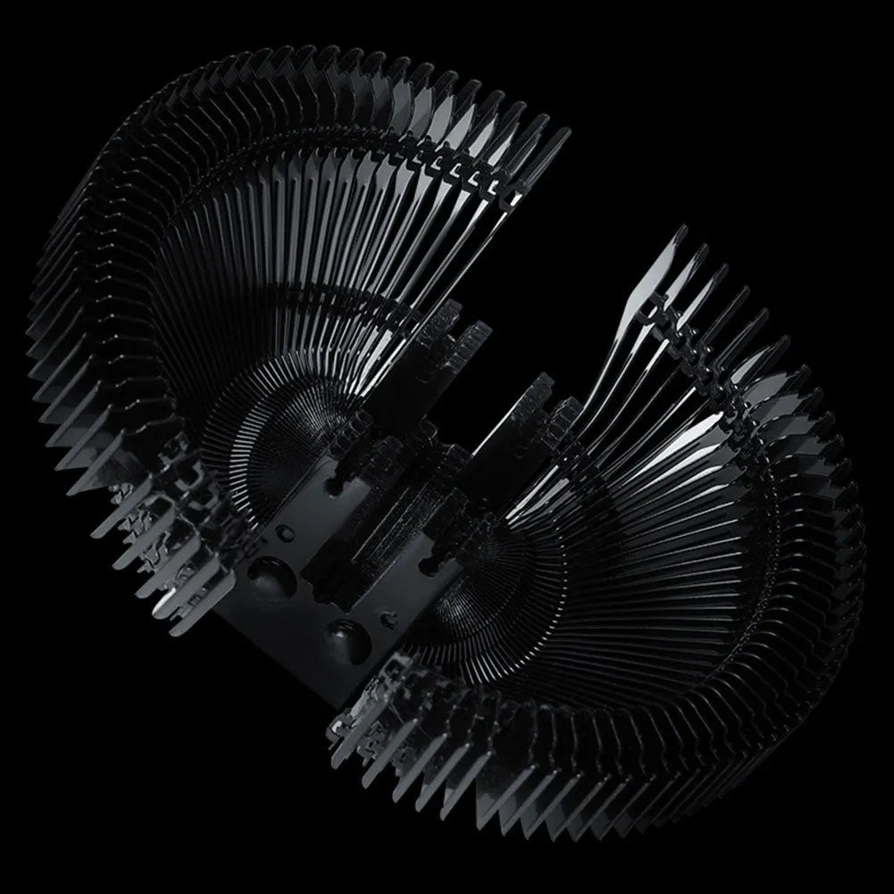 Silent RGB LED air CPU cooler with aluminium heatsink and 2 heat pipes for Intel 115X AMD desktop computers