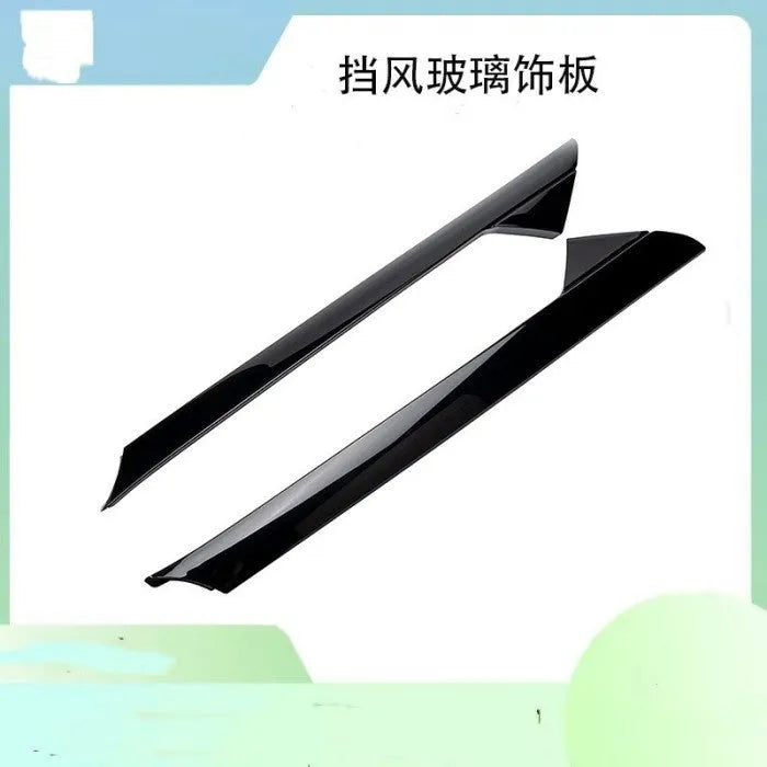 Gloss black Ford front windscreen trim panel set with BB5Z part numbers