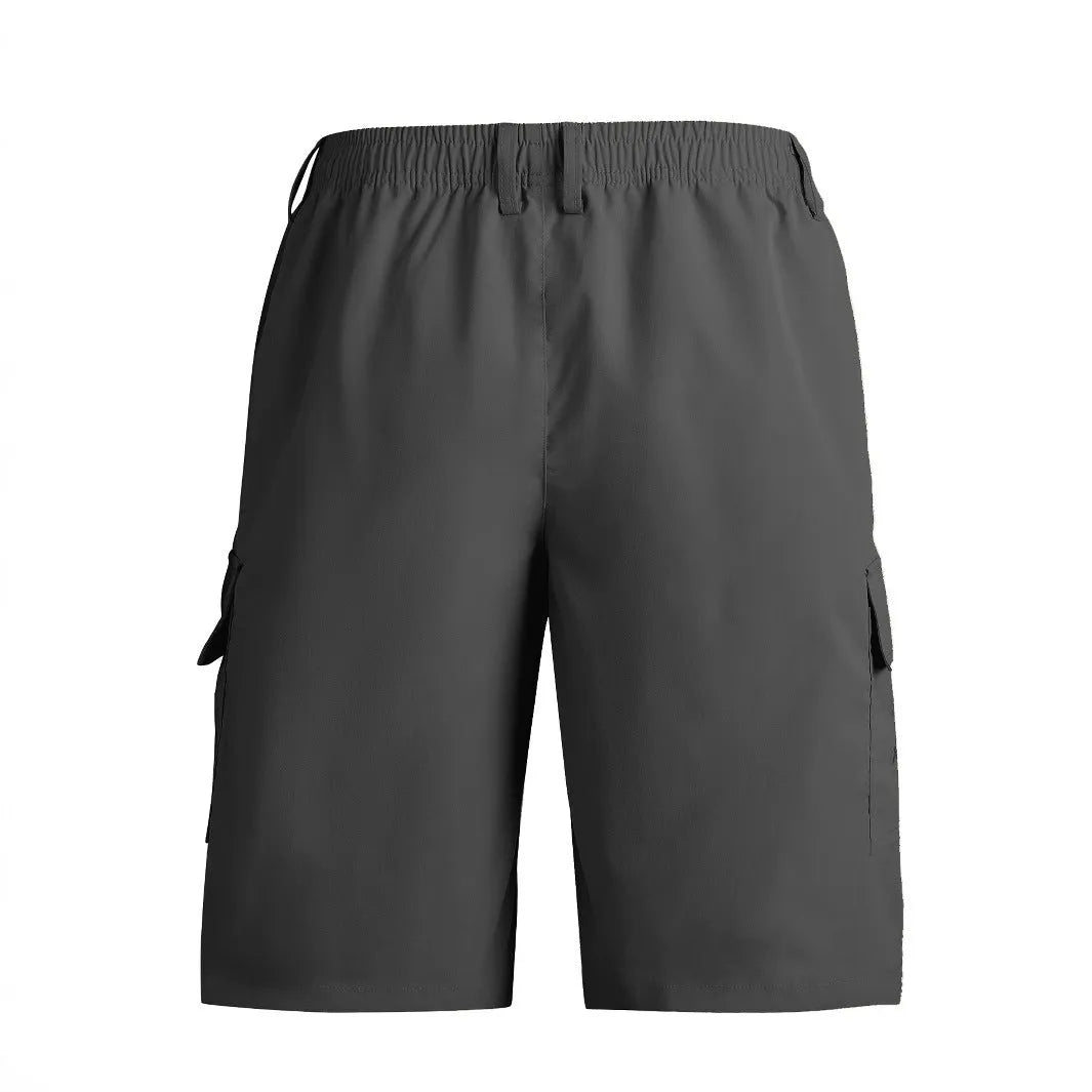 Loose straight casual American style sports shorts in multiple colours with micro elasticity polyester fabric