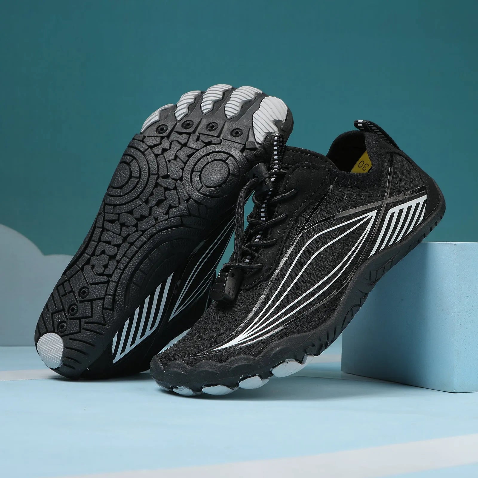 Children's quick-dry wading shoes with non-slip rubber sole in multiple colour options