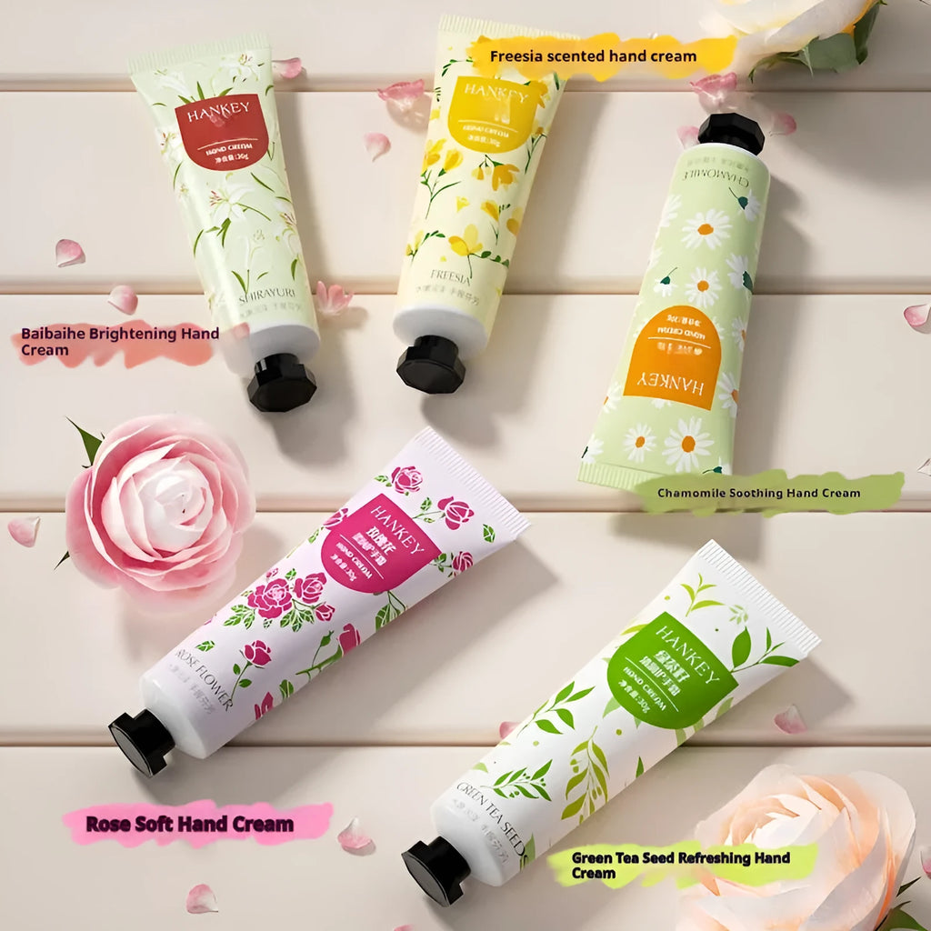30g hand cream tube with fruit extract formulation for hands and feet moisturising
