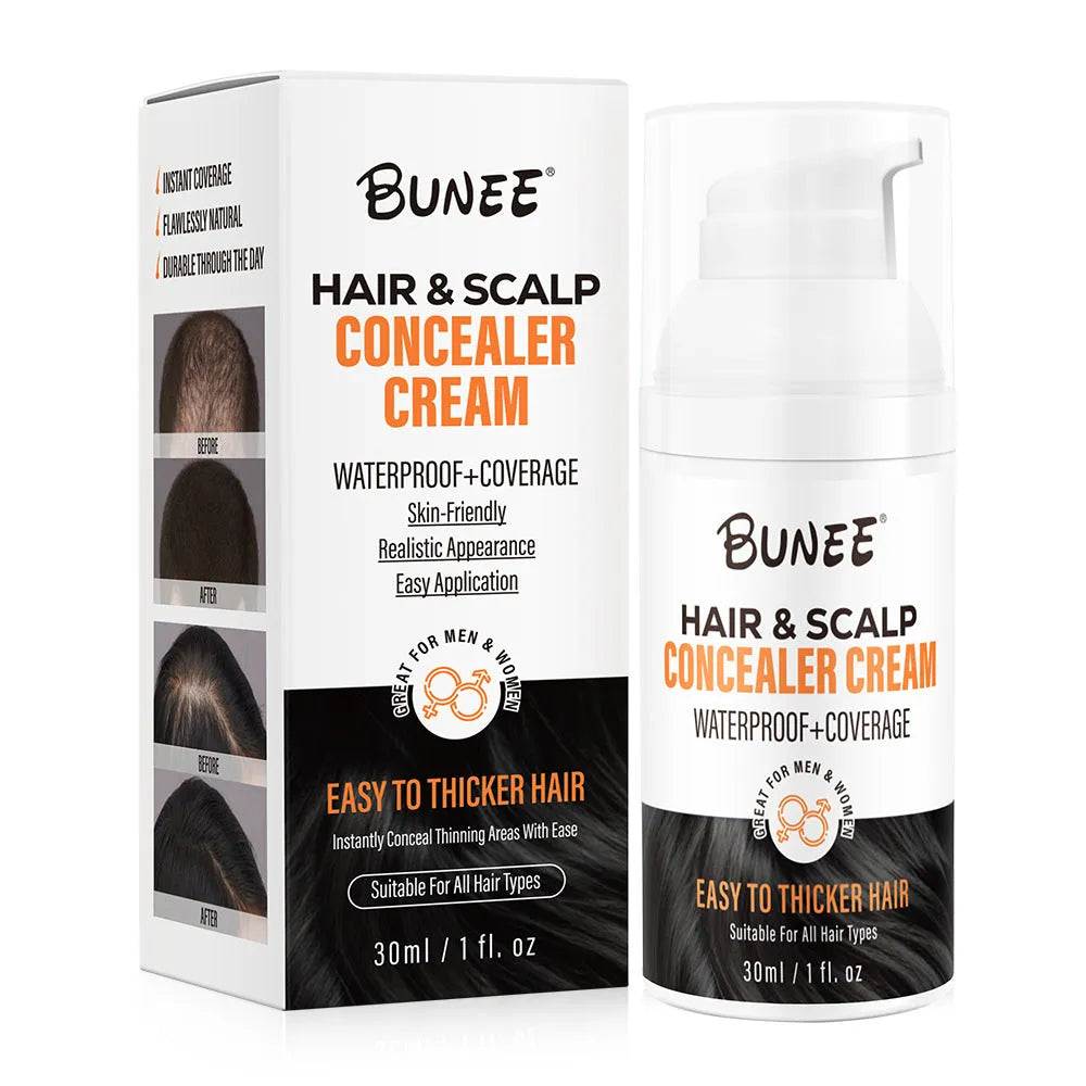 30ml tube of dense scalp concealer pomade for covering thinning hair and nourishing the scalp