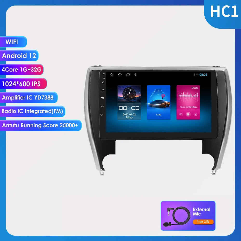 10-inch car stereo MP5 navigation unit for 2015 Toyota Camry dashboard installation