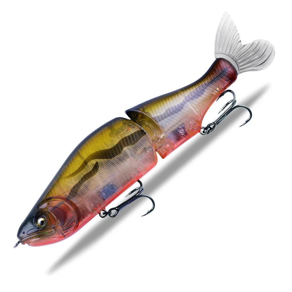 185mm hard plastic fishing lure for bass and pike in one of fifteen colour options