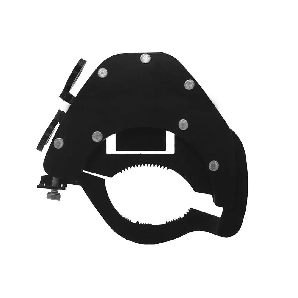 Stainless steel motorcycle throttle lock with universal handlebar mounting