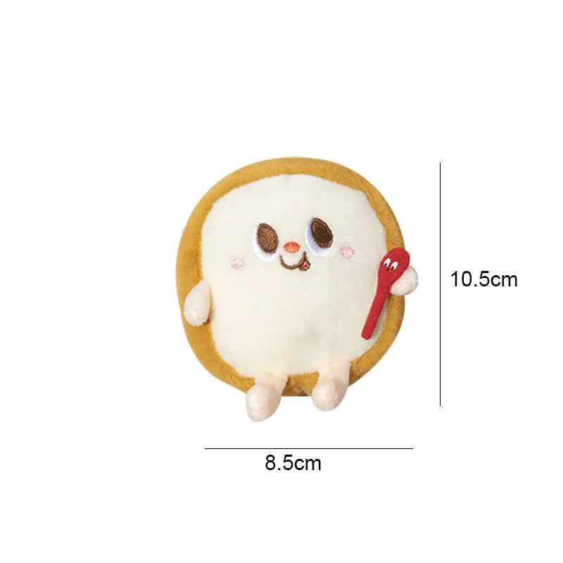 Cat chewing toy shaped like hamburger and chicken leg with catnip filling