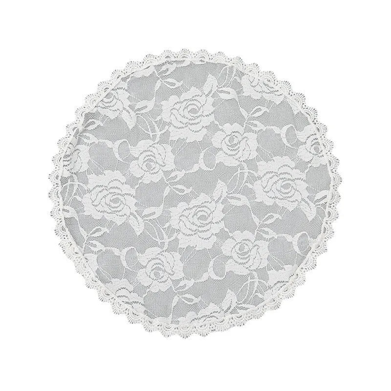 Round bridal head cover with flower decoration in Japanese Korean sweet style