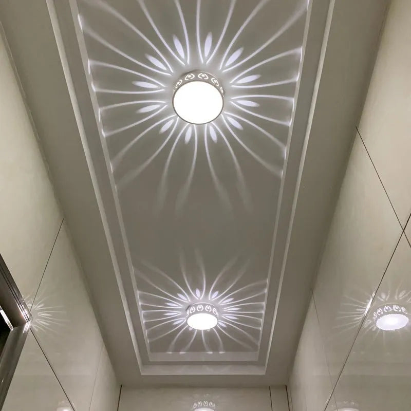 Creative Aisle 15cm 3W LED ceiling light in modern simple design with warm light option