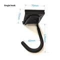 Heavy-duty garage removable adjustable wall hook with carbon steel alloy construction and 2 plates 6 hooks 2 straps
