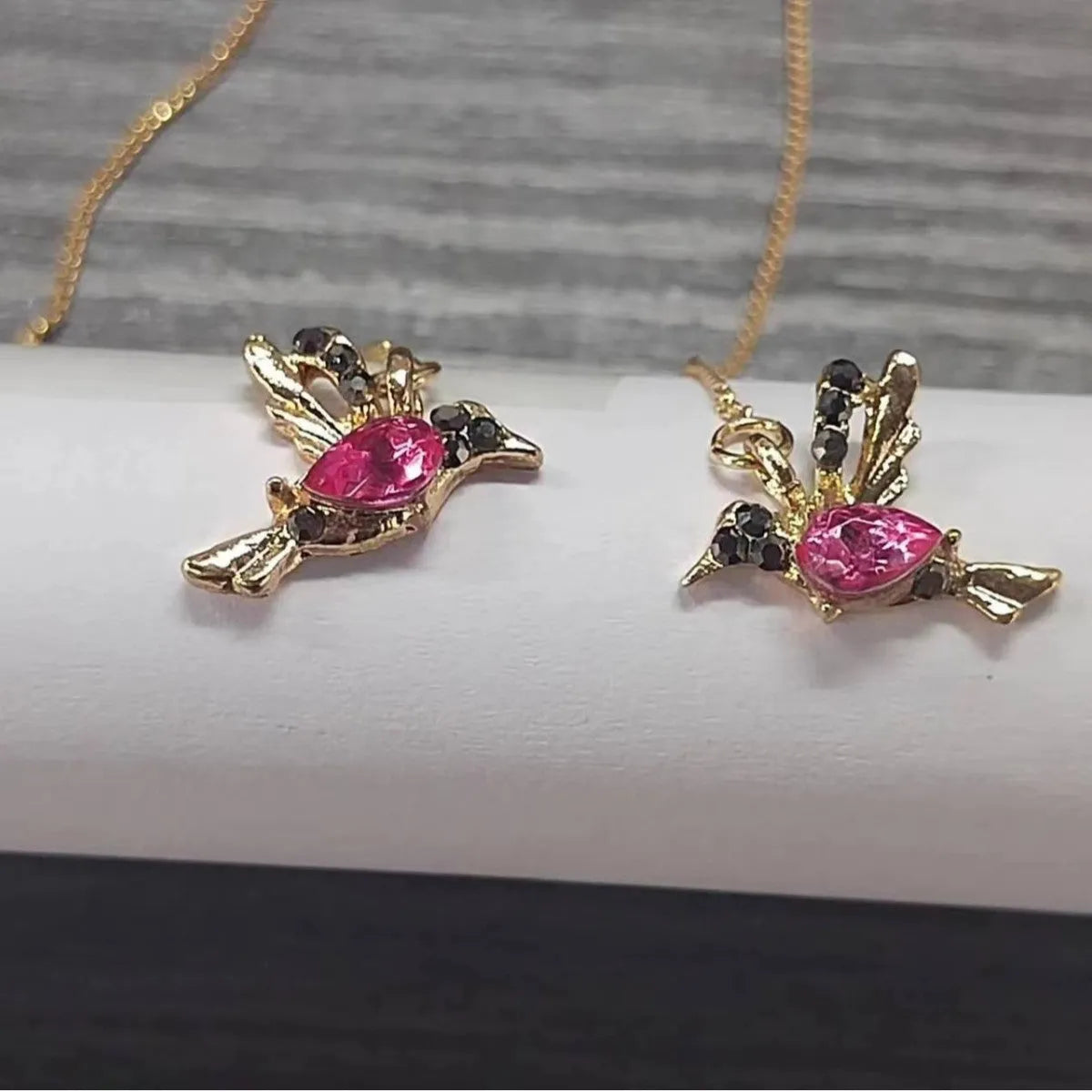Bird hanging earrings for women in long style with mixed zirconium wings on electroplated alloy.