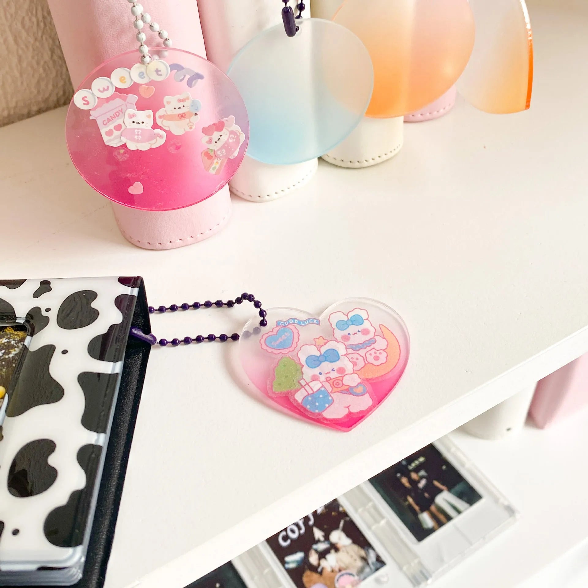 A colourful cartoon-style PVC waterproof sticker for decorating notebooks and agendas.
