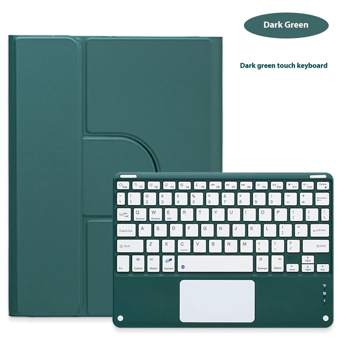 Acrylic rotating protective sleeve with pen slot for iPad keyboard case in black