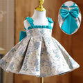 Red Zhuazhou girls braces skirt princess style polyester suspender dress for children