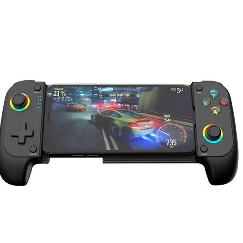 Bluetooth wireless game controller for Android and iOS mobile devices with type-C port
