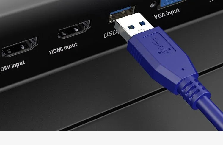 USB 3.0 data cable with nickel-plated connectors for external hard drive boxes, showing length options.
