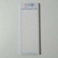 Vertical English word notepad in blue, pink, or purple cover, showing double-sided printed pages.