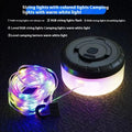 8 metre long USB rechargeable outdoor LED string lights in warm white or colourful light colours