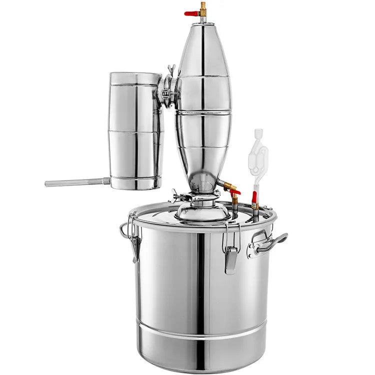 50L 304 stainless steel brewing still with thermometer and barometer for wine making