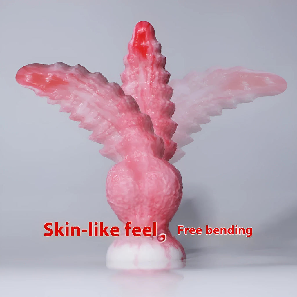Pink penis-shaped silicone masturbation device for women with Berserker S and M size options