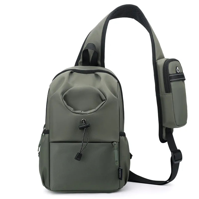 Oxford cloth crossbody kettle bag in leisure travel style with waterproof design