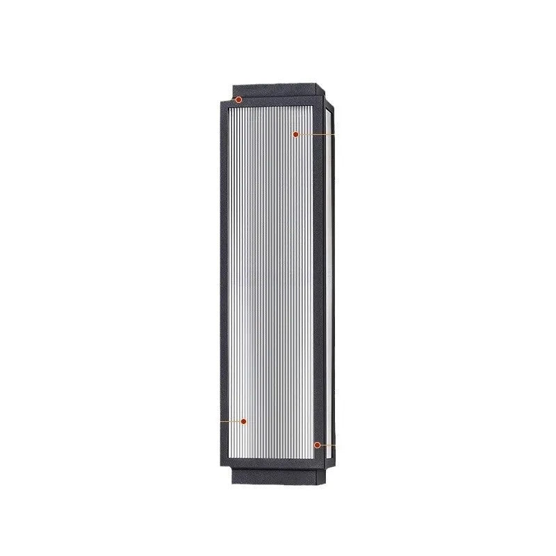 Stainless steel outdoor wall lamp with IP65 waterproof rating for courtyard and garden lighting installation
