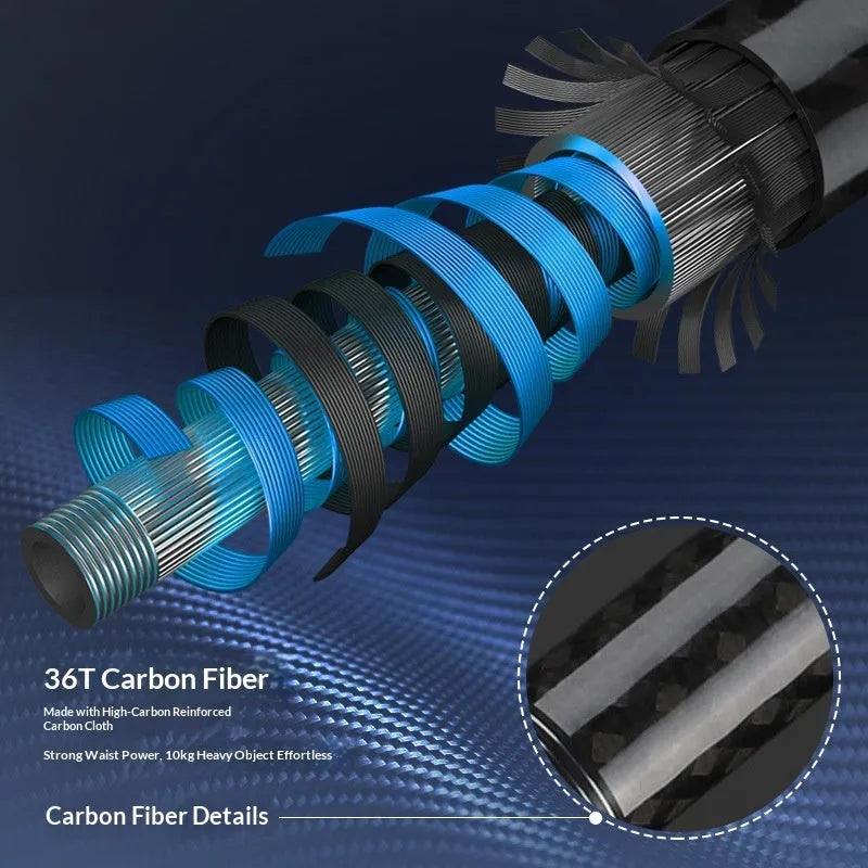 Newly upgraded Sparkling Lake carbon casting rod for long-distance sea fishing, ultra-hard, 2.1m to 5.4m sizes