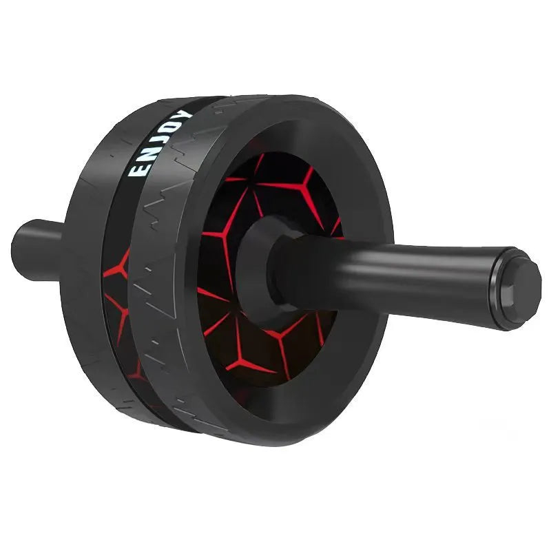 Abdominal wheel fitness roller in flame red, blue, or red and black colours for core training.