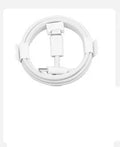 White 40W QC3.0 fast charging head and 5A USB cable for mobile phones.