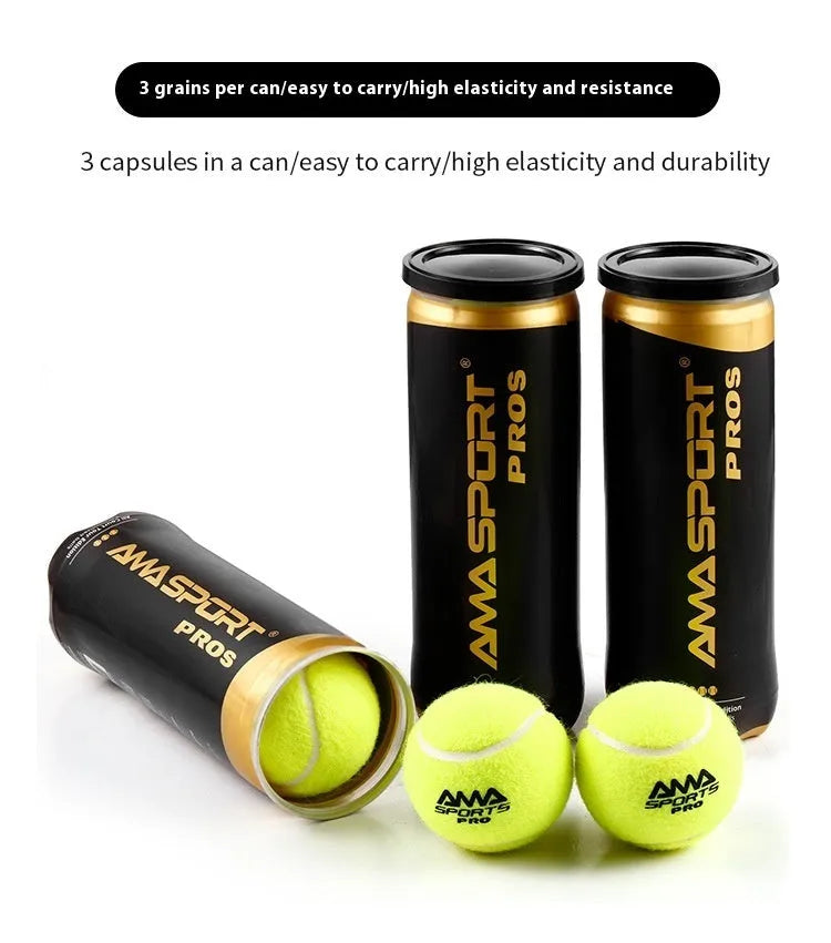 Three cage plate tennis training balls in Cricket-PRO design black green yellow colours