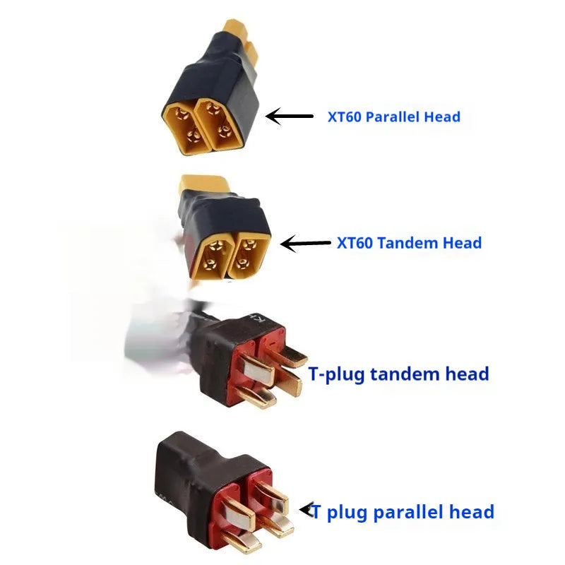 Amass T Plug XT60 parallel series plug converter for hobby battery wiring