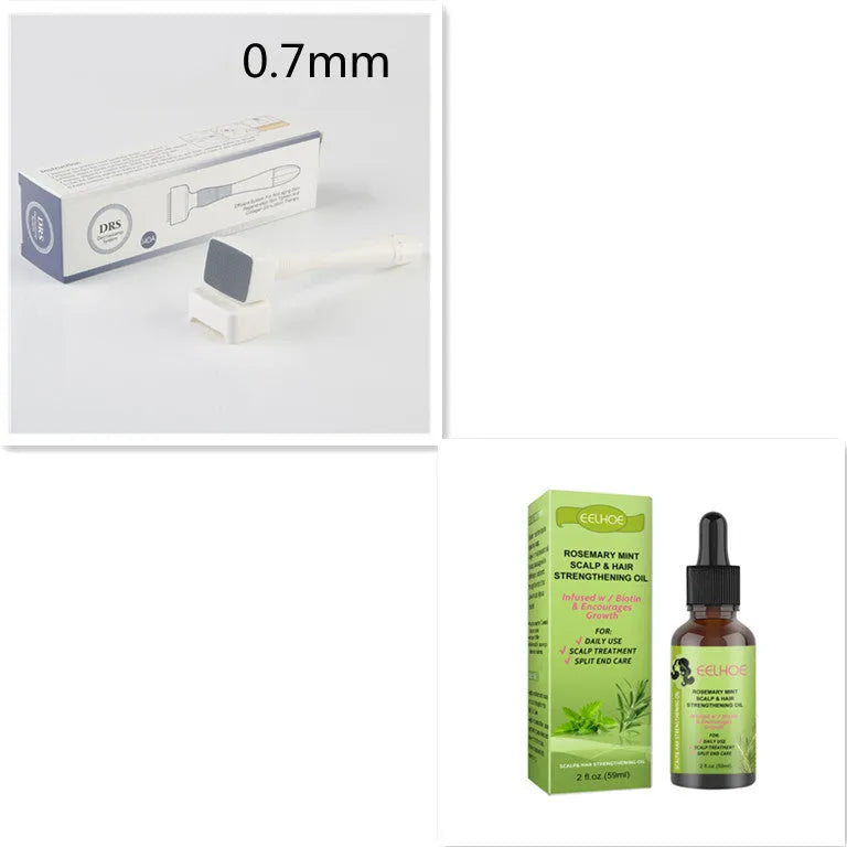 59ml bottle of rosemary mint hair growth fluid for scalp massage and hair repair.