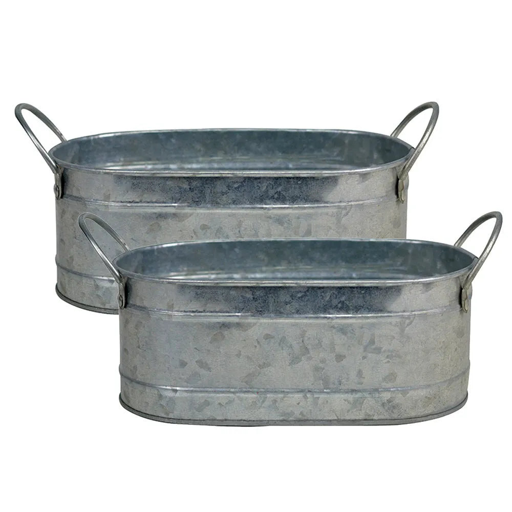 Iron sheet desktop succulent flowerpot with corrosion-resistant finish