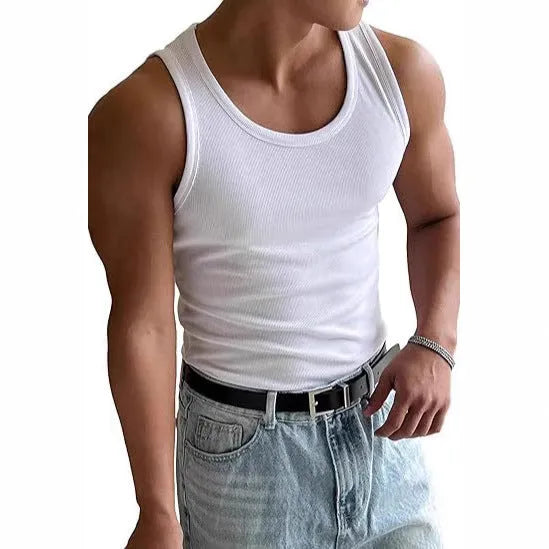 Men's tight round neck polyester workout t-shirt with wool lining in black colour