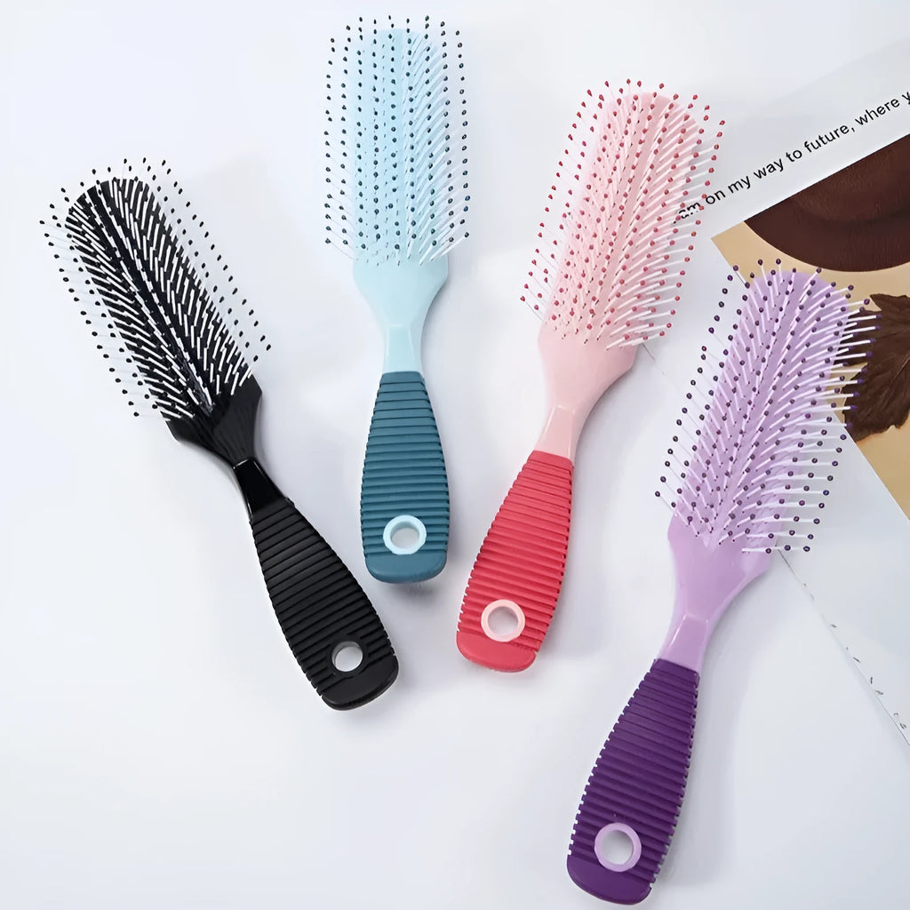 Shun Fa Shu Tou ABS massage comb in green large size for scalp relaxation