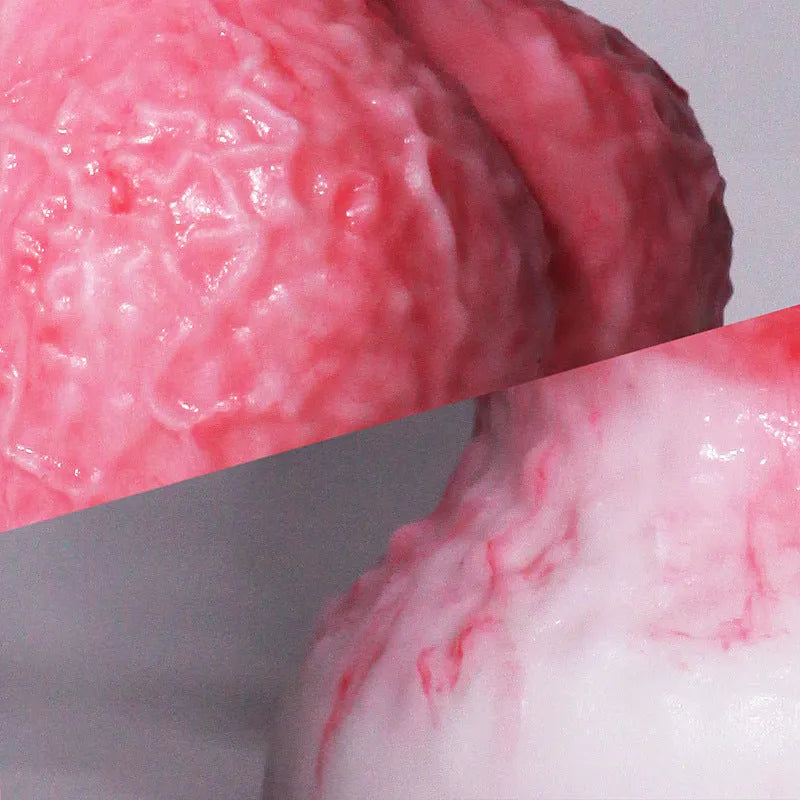 Pink penis-shaped silicone masturbation device for women with Berserker S and M size options