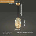 Modern glass droplight chandelier ceiling light with adjustable height mechanism