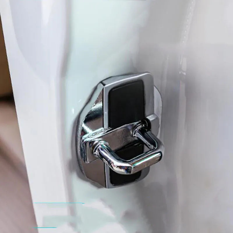 Silver TRD door lock cover for Toyota Prius with 3M adhesive backing
