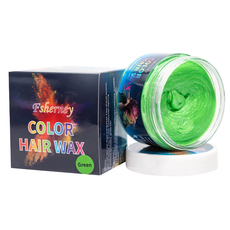 120g tub of hair styling clay hair dye in one of nine colour options