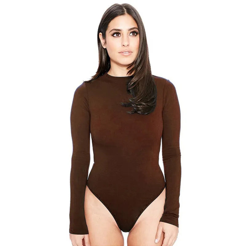 Women's apricot-coloured high-elasticity jumpsuit with mid waist and shorts-length legs laid flat.