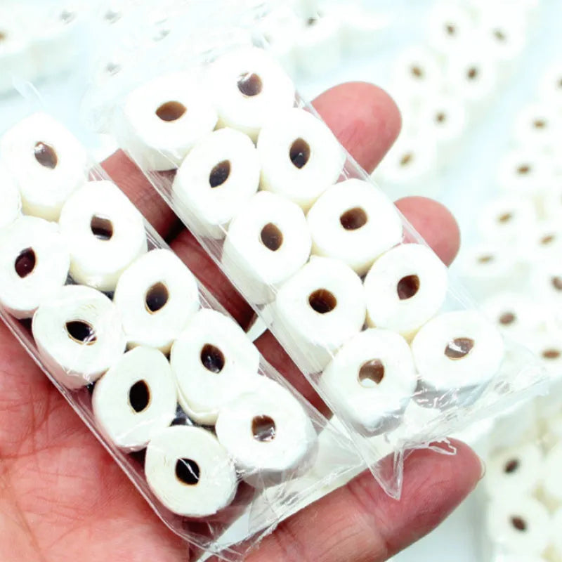 Simulated tissue roll paper model with 30x15x80mm dimensions for children's role-play activities