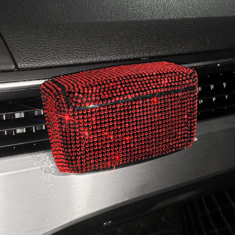 Creative car ashtray with covered design and vent mounting system in diamond finish colours