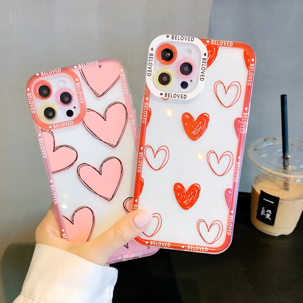 Heart-angel eyes design iPhone mobile phone case in TPU material back cover style