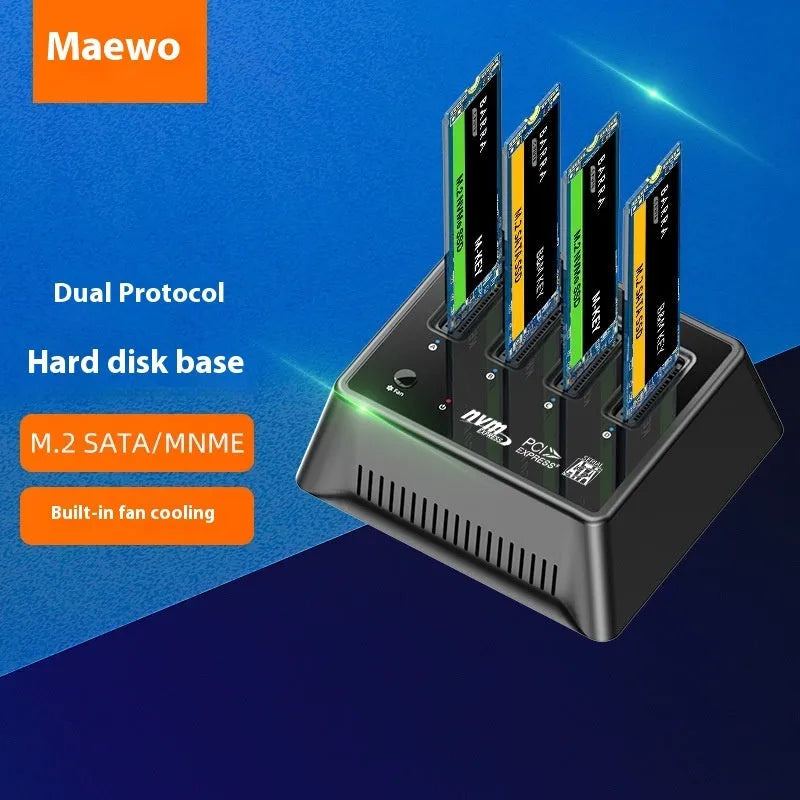 Aluminium M2 SSD enclosure for 90×78×34mm drives in European standard colour