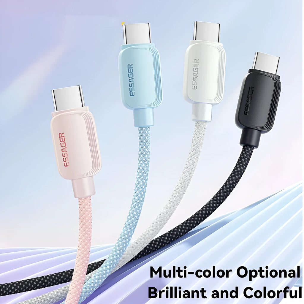 Weilan C-L29W PD fast charging data cable with Lightning and Type-C connectors, TPE material, black colour