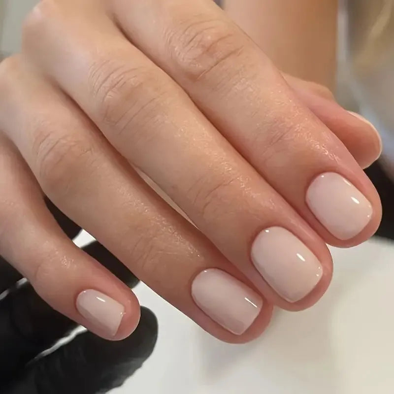 Plastic nail art set in solid colour MY119, a cute style fashion accessory for ladies.