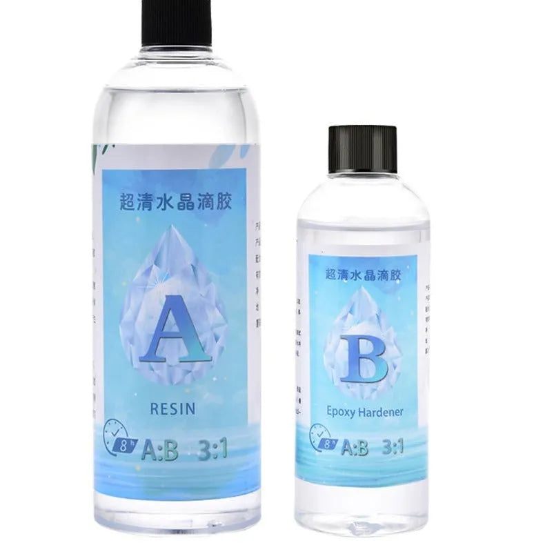 Epoxy Resin 31 crystal clear glue in 1kg bottle for DIY crafting projects