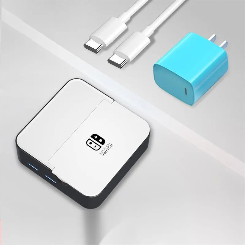 Portable game console adapter with aluminium alloy housing for 4K HD projection to a TV.